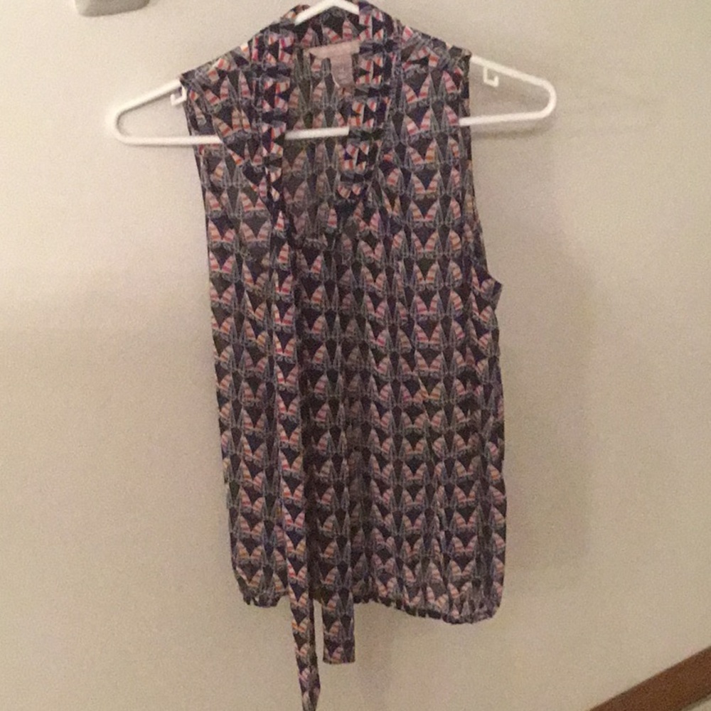 Sheer sleeveless top